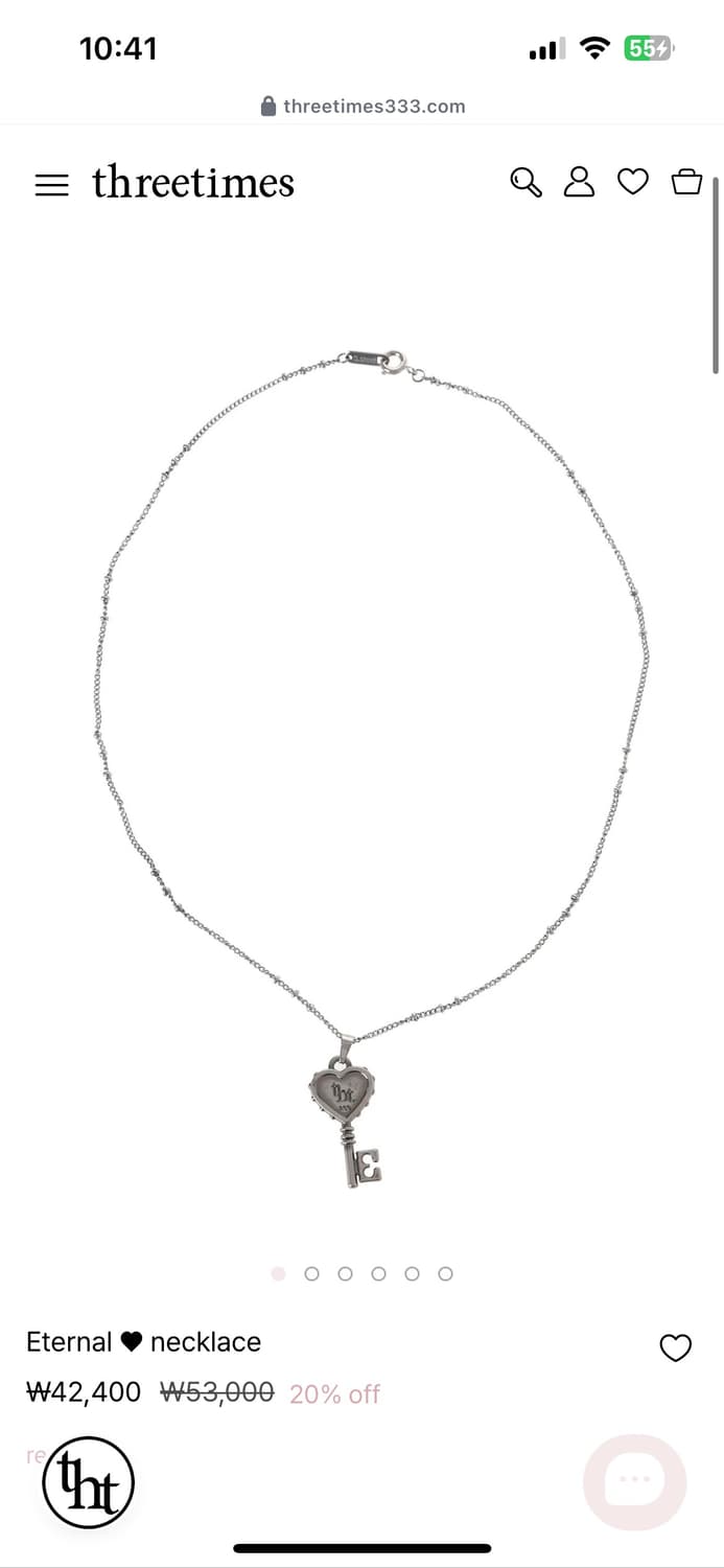 쓰리타임즈 이터널 목걸이 새거 팝니다 상품이미지3