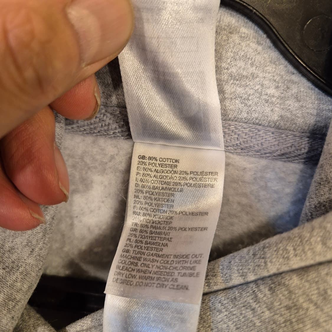 M 노스페이스 그레이 후드 상품이미지5