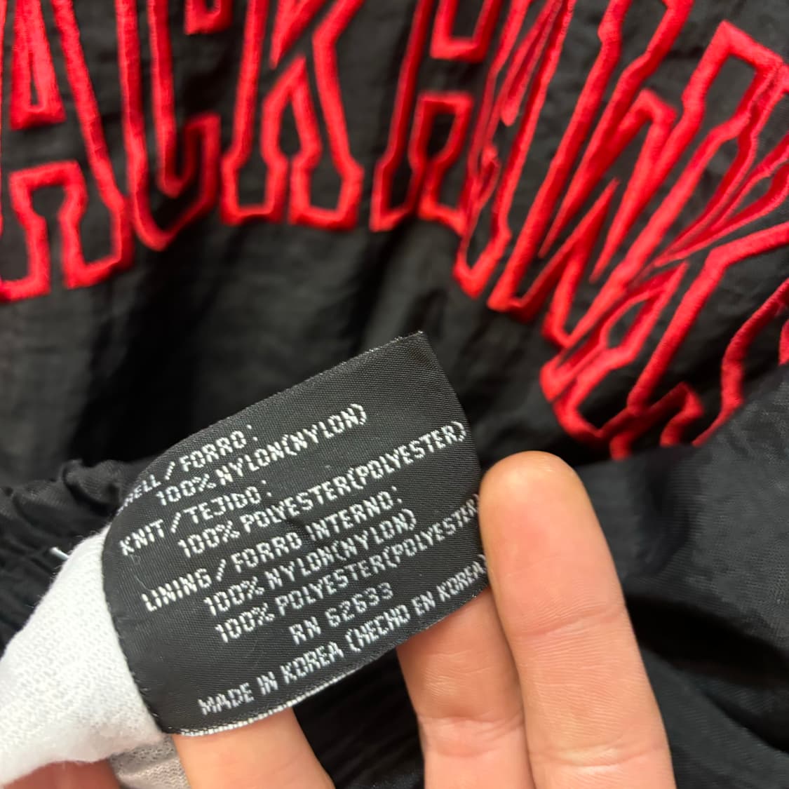 90s 프로 플레이어 올드스쿨 시카고 블랙 호크스 웜업 XL 상품이미지9