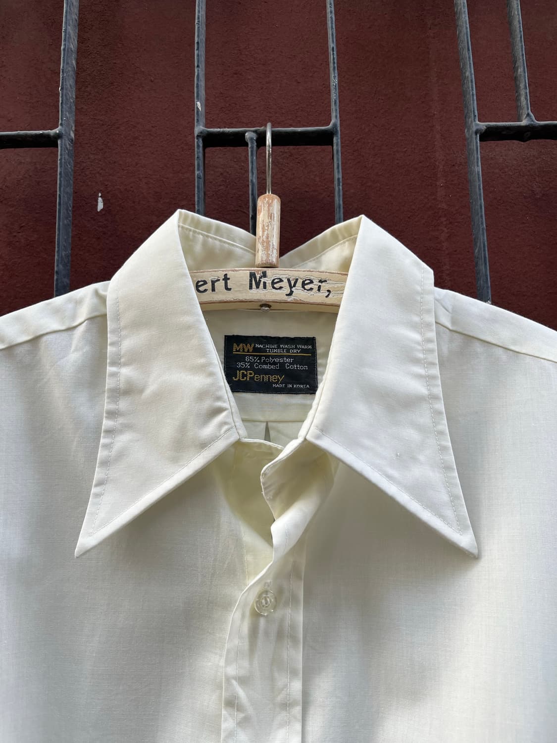 빈티지 70's JC penney 레몬 하프 드레스 셔츠 상품이미지3