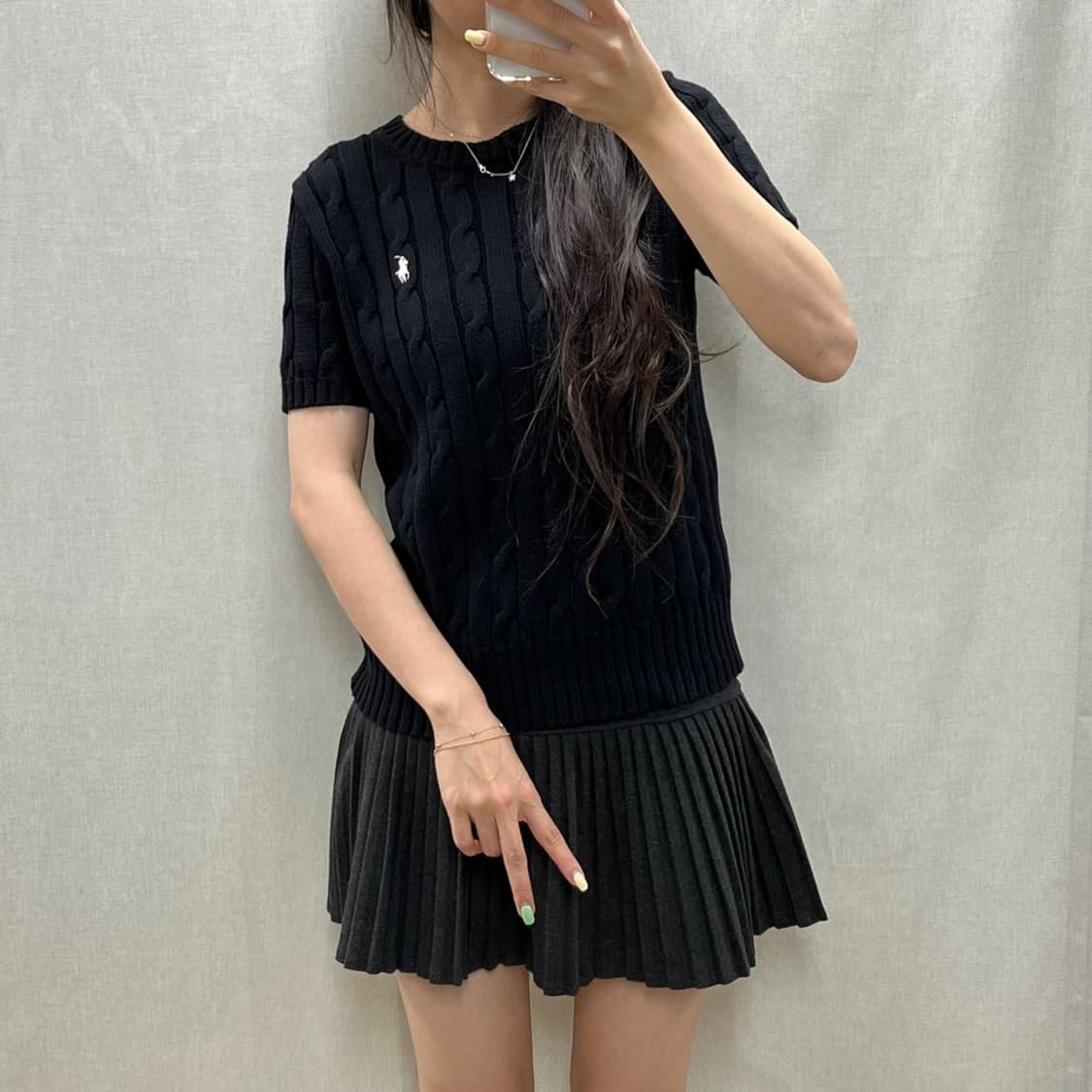 폴로 랄프 로렌 반팔 꽈배기 니트/#3745 상품이미지3