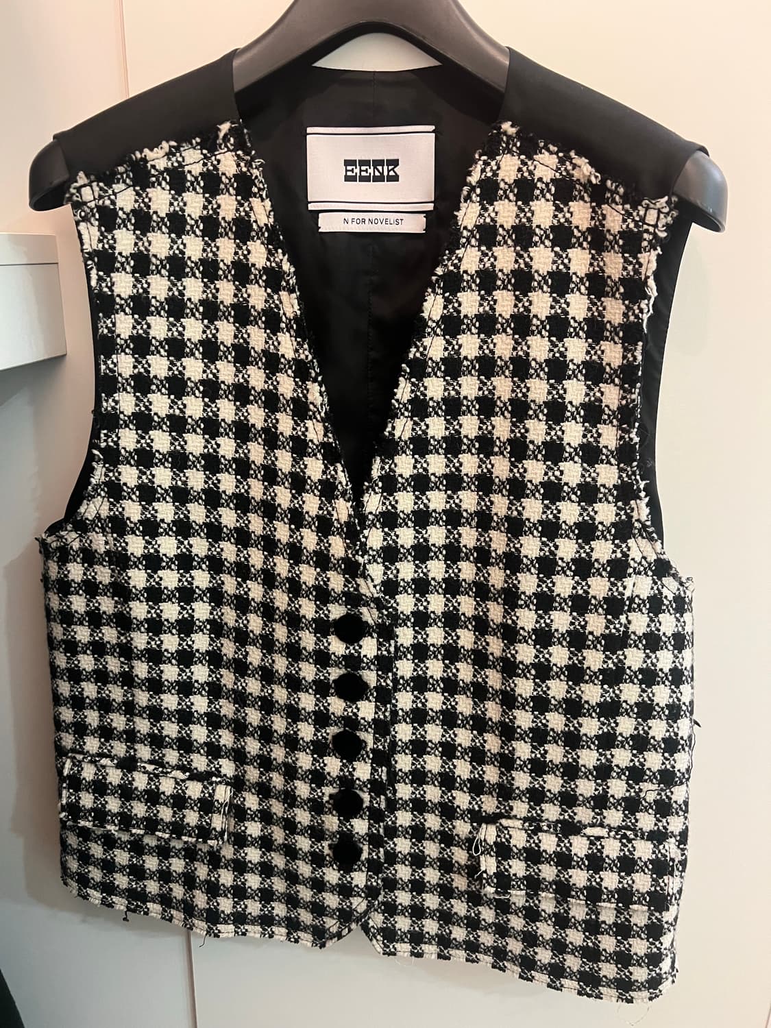 EENK 체크 베스트 상품이미지1