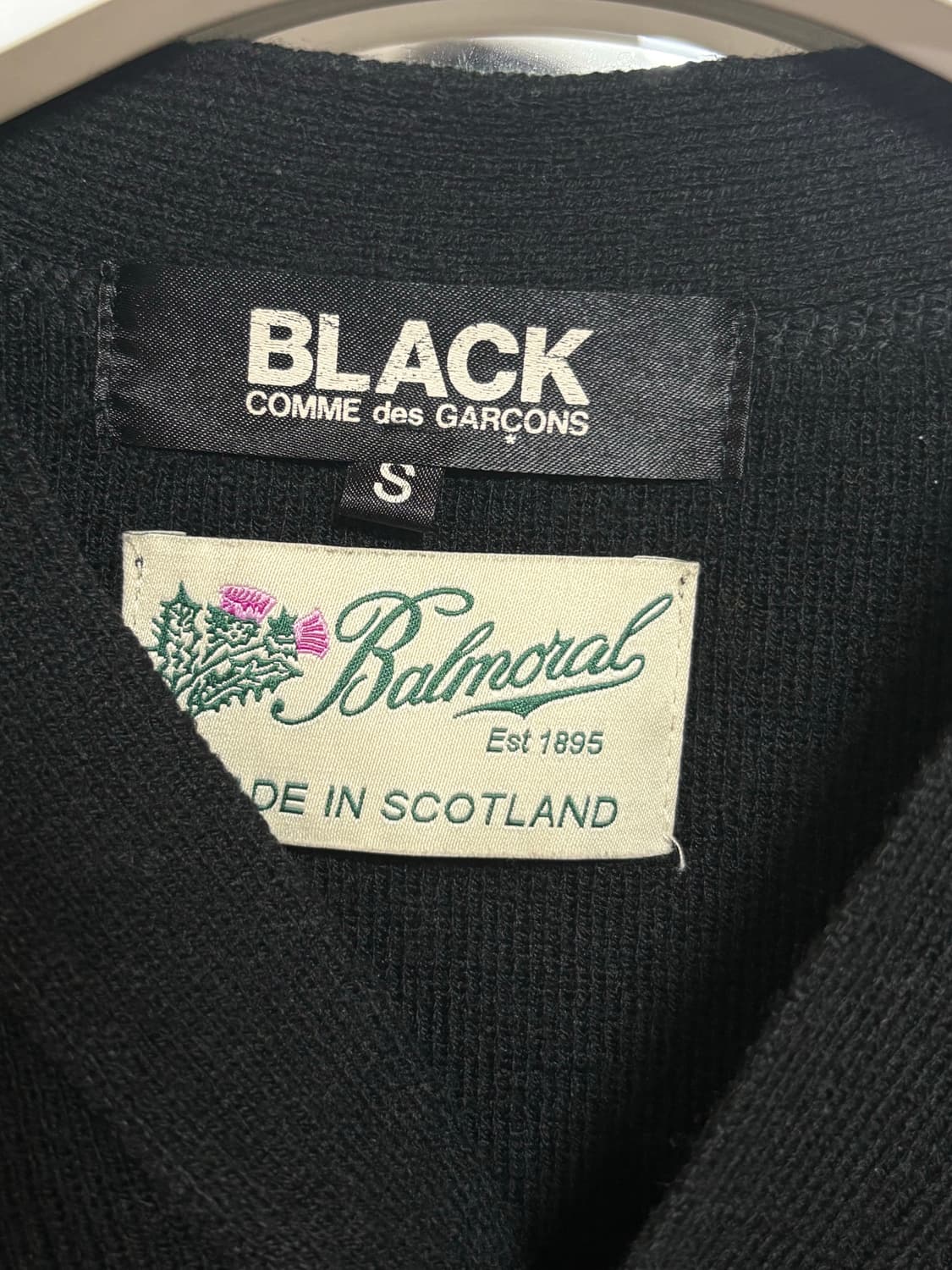 Comme des Garcons BLACK 블랙 로고 가디건 상품이미지4