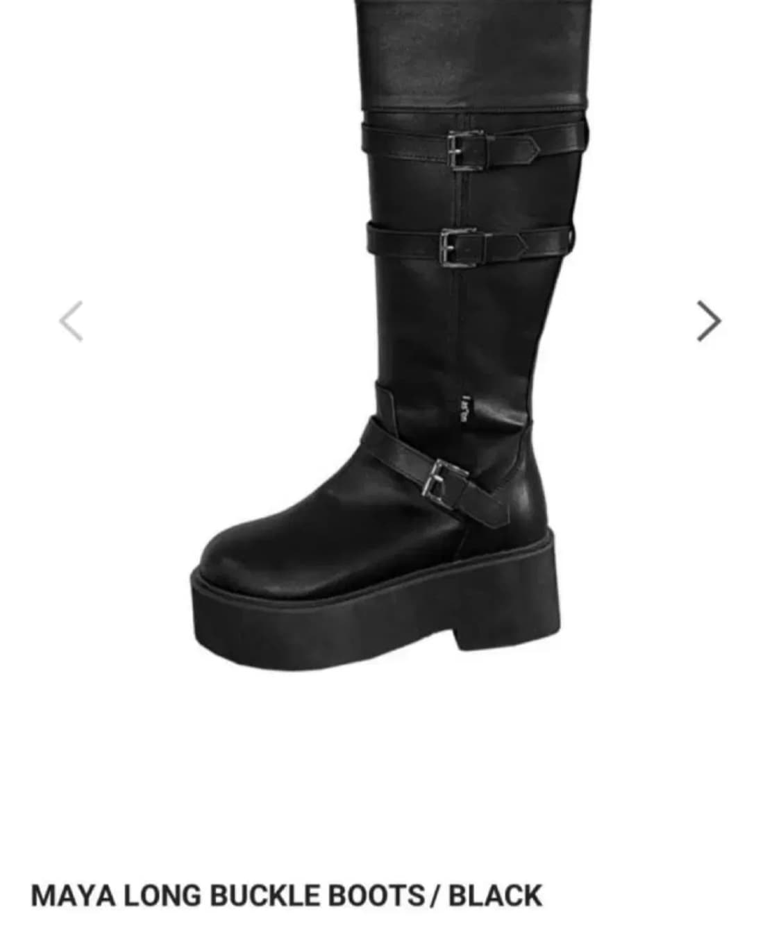 (새상품) 애즈온 마야 롱 부츠 블랙 상품이미지1