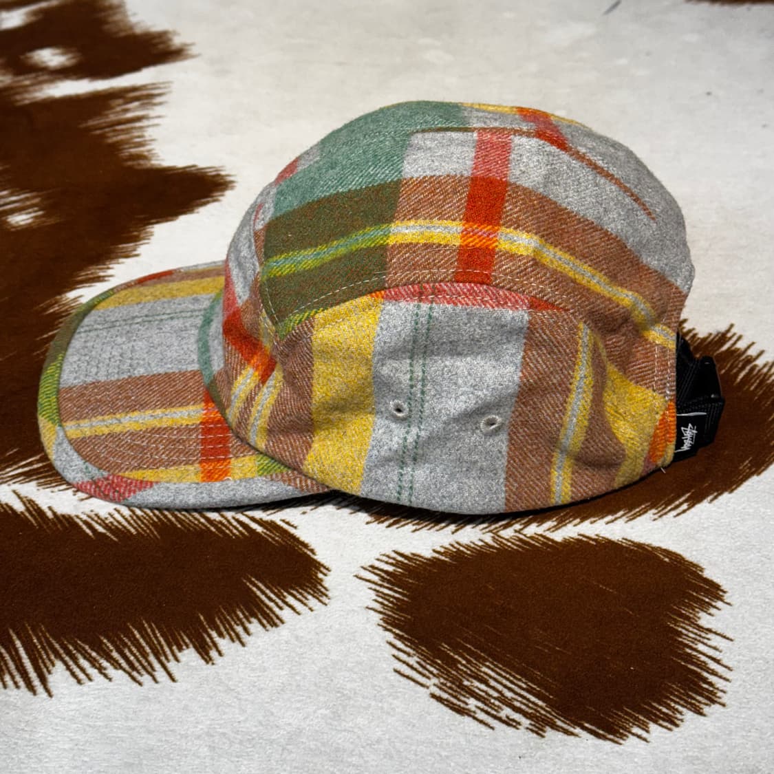 스투시 울 체크 캠프캡 (OS) 상품이미지3