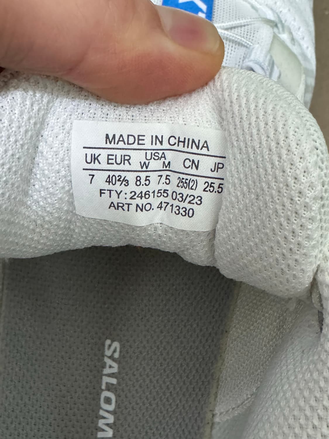 살로몬 xt-4 루나화이트 255 상품이미지4