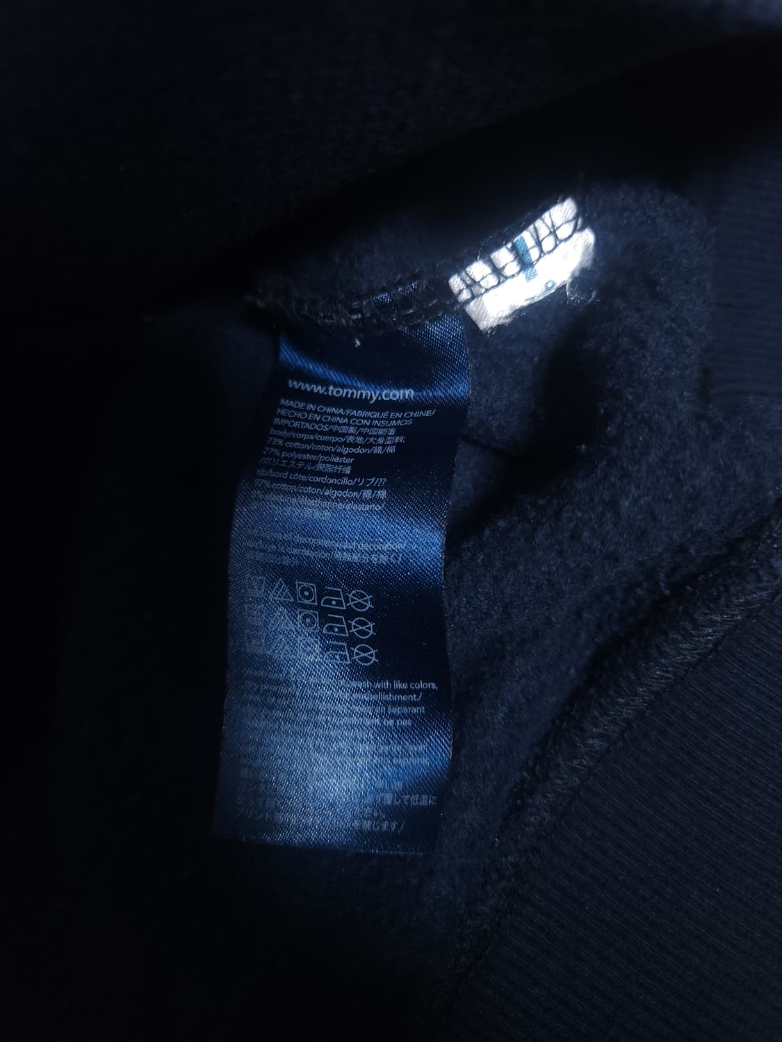 타미힐피거 빅로고 기모 맨투맨, XS 상품이미지5