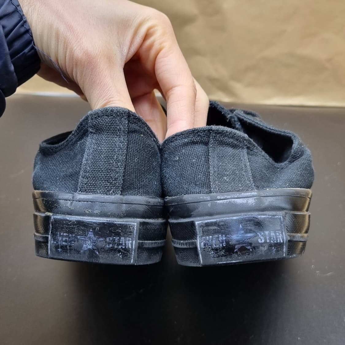 컨버스 올스타 올블랙 스니커즈 235 상품이미지4