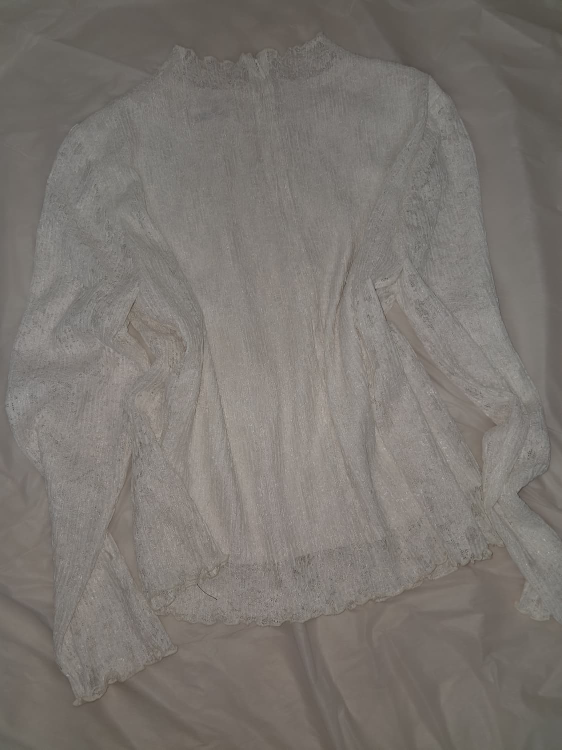 로걀 공겜여주깔 레이스 블라우스 상품이미지3