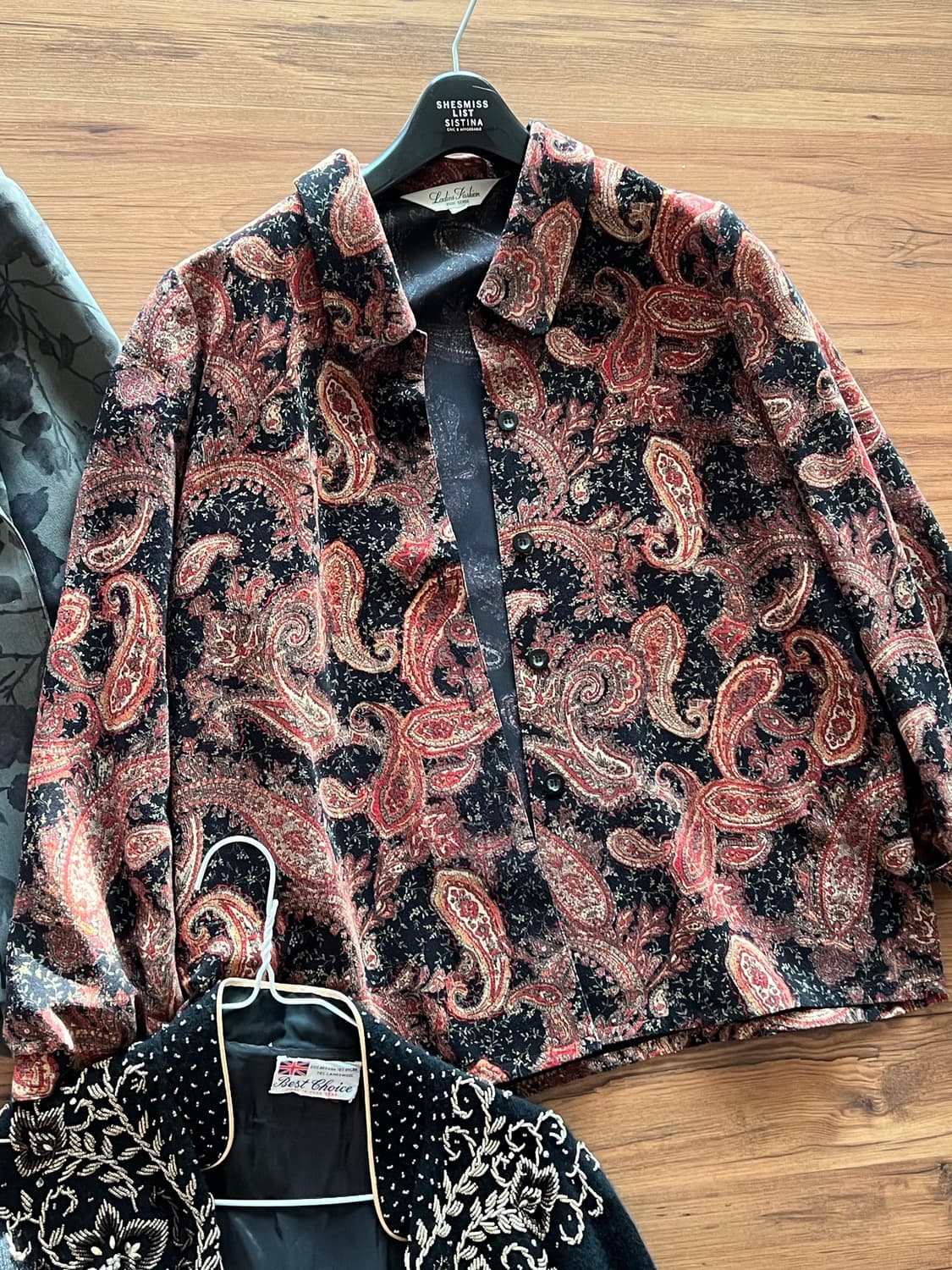 남성 빈티지 플로럴 자켓 셔츠 일괄 상품이미지3