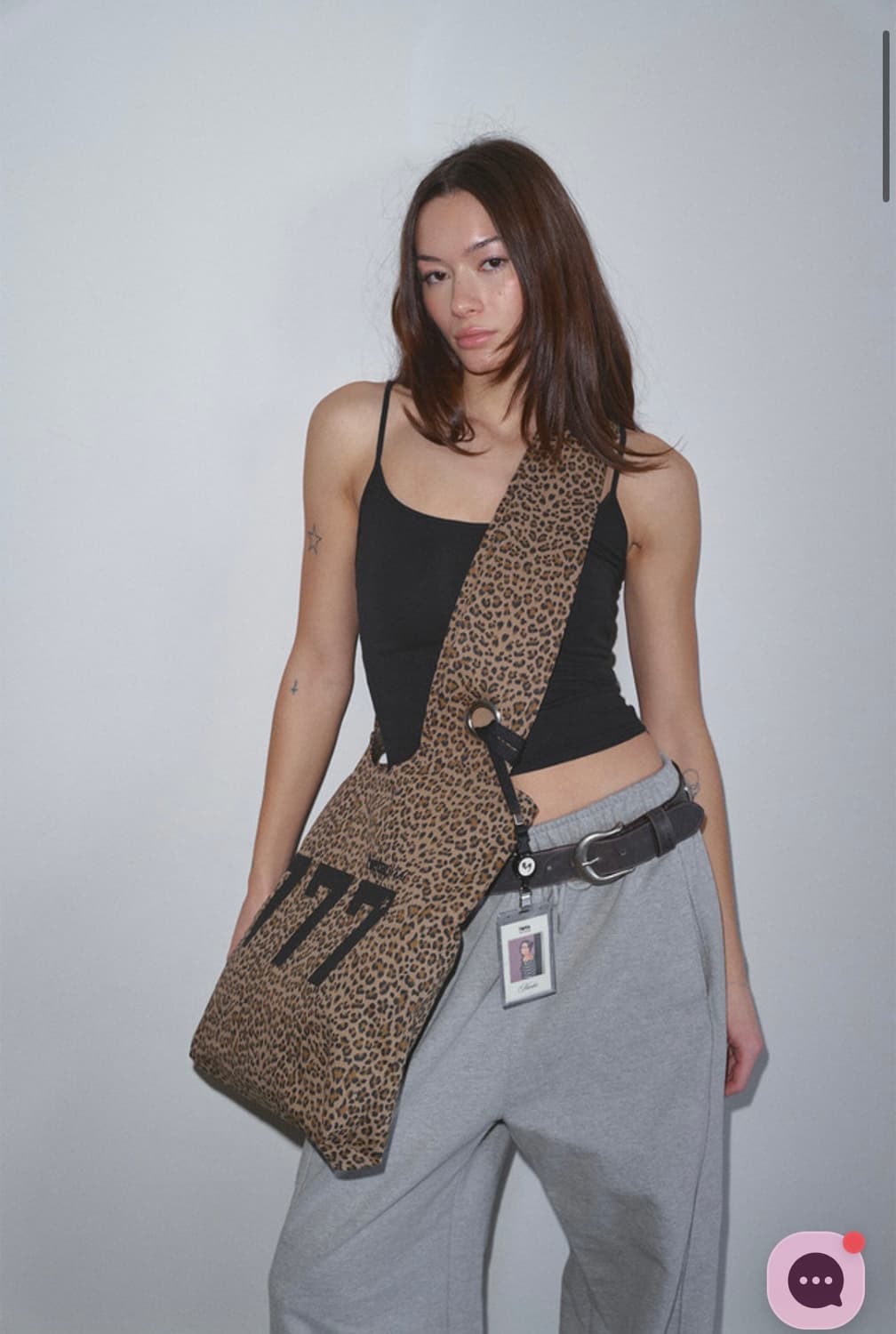 Hieta 777 angels bag / Beige Leopard 상품이미지2