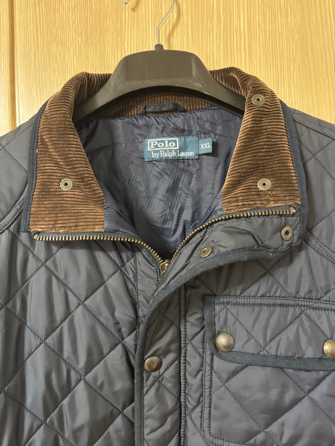 폴로 랄프로렌 네이비 퀼팅 자켓 XXL 상품이미지2