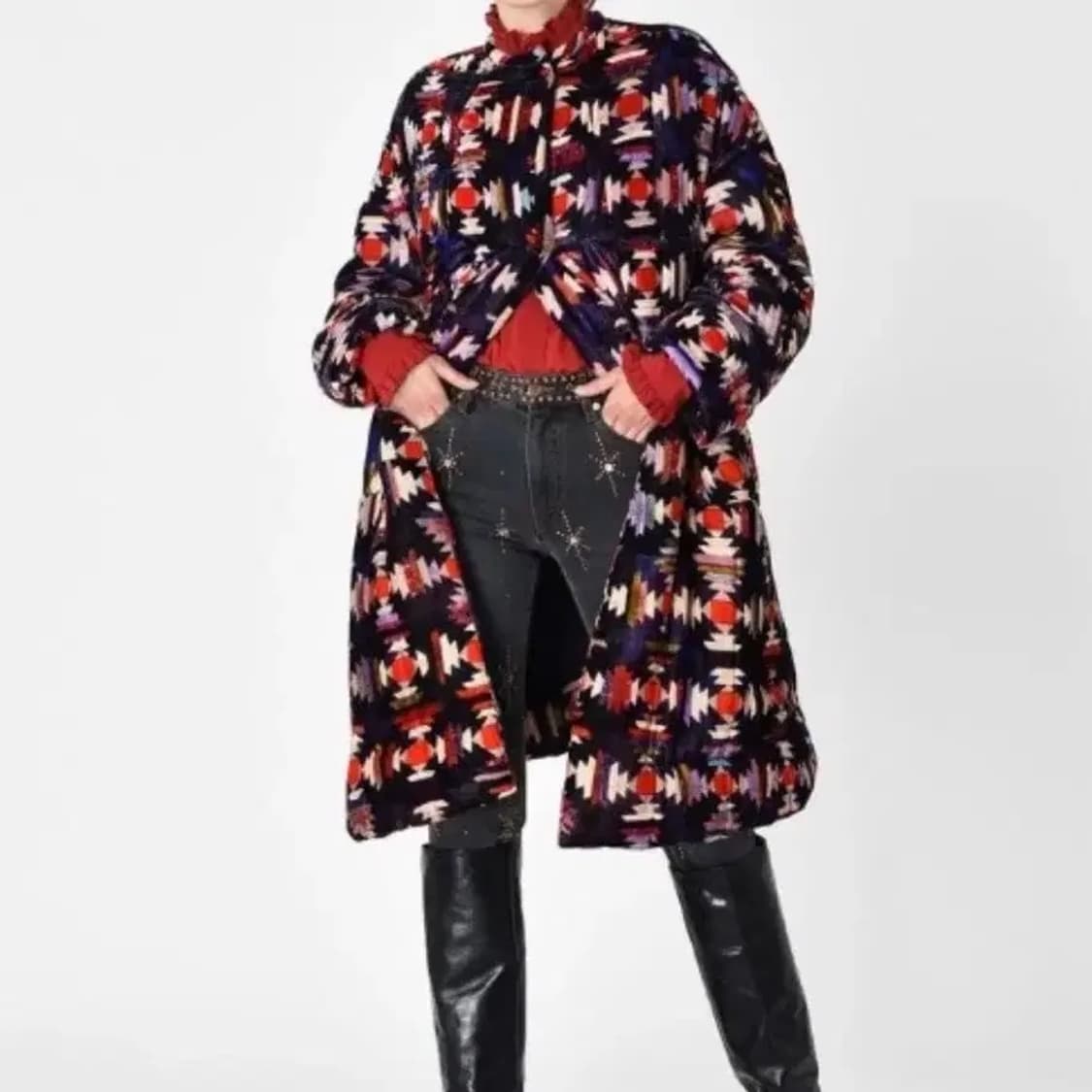 이자벨 마랑 퀼팅 벨벳 코트 (아카이브) 상품이미지3