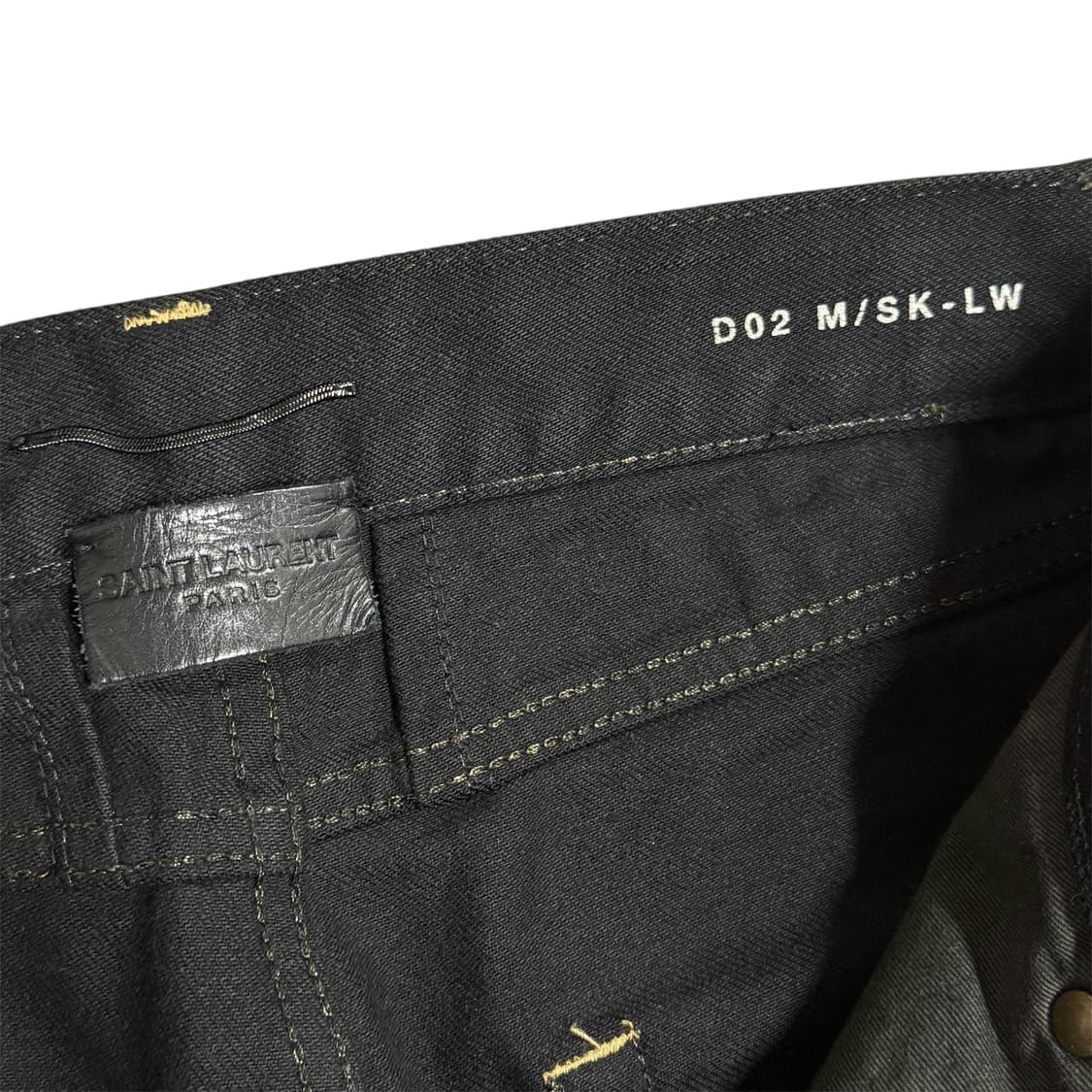 (국문탭) 생로랑 16fw 오일워싱진 30 상품이미지4