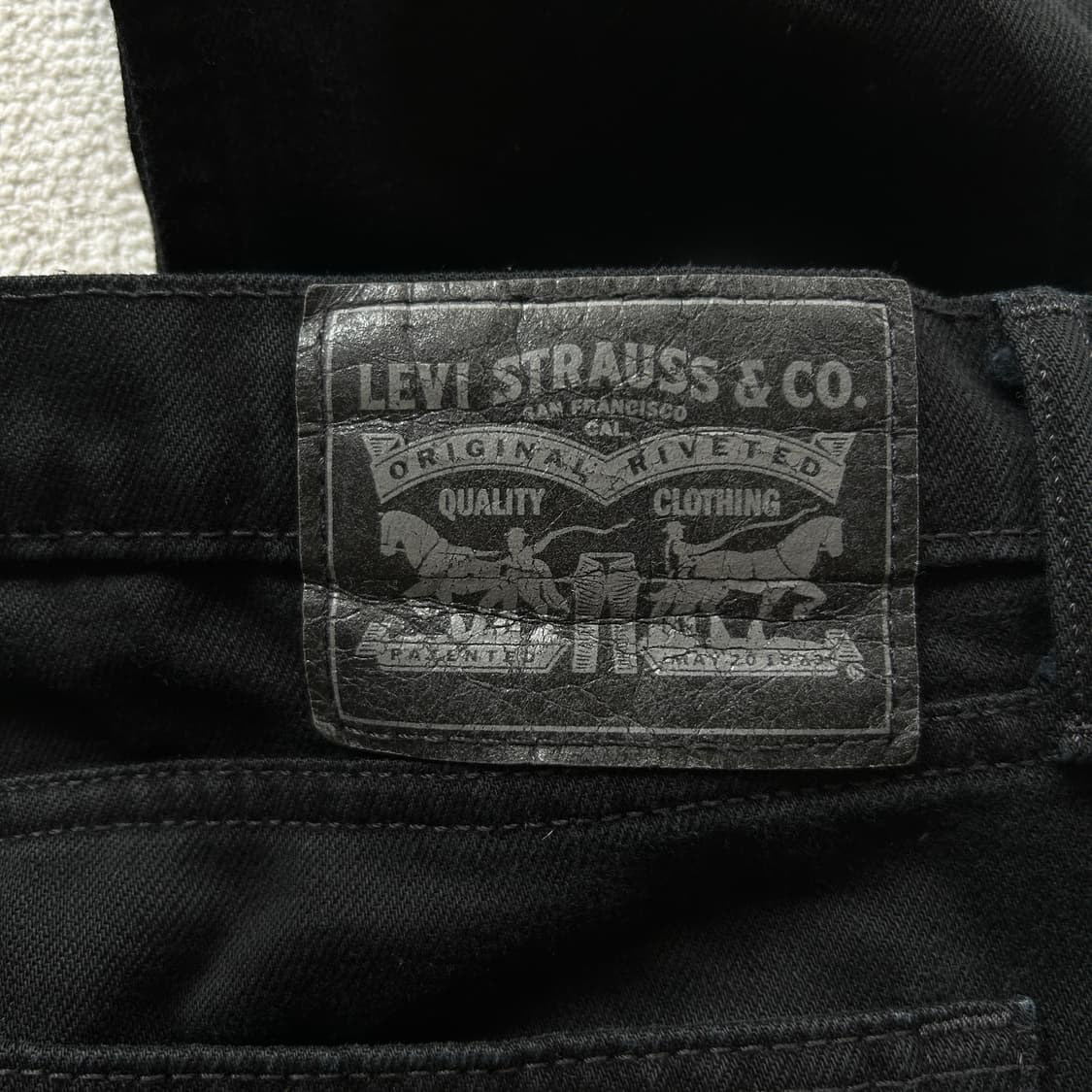 리바이스 흑청 데님팬츠 37 상품이미지3