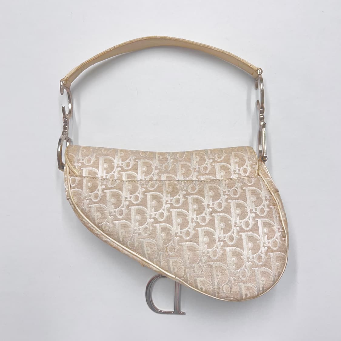 디올 오블리크 새들백 베이지 화이트 실버 상품이미지2