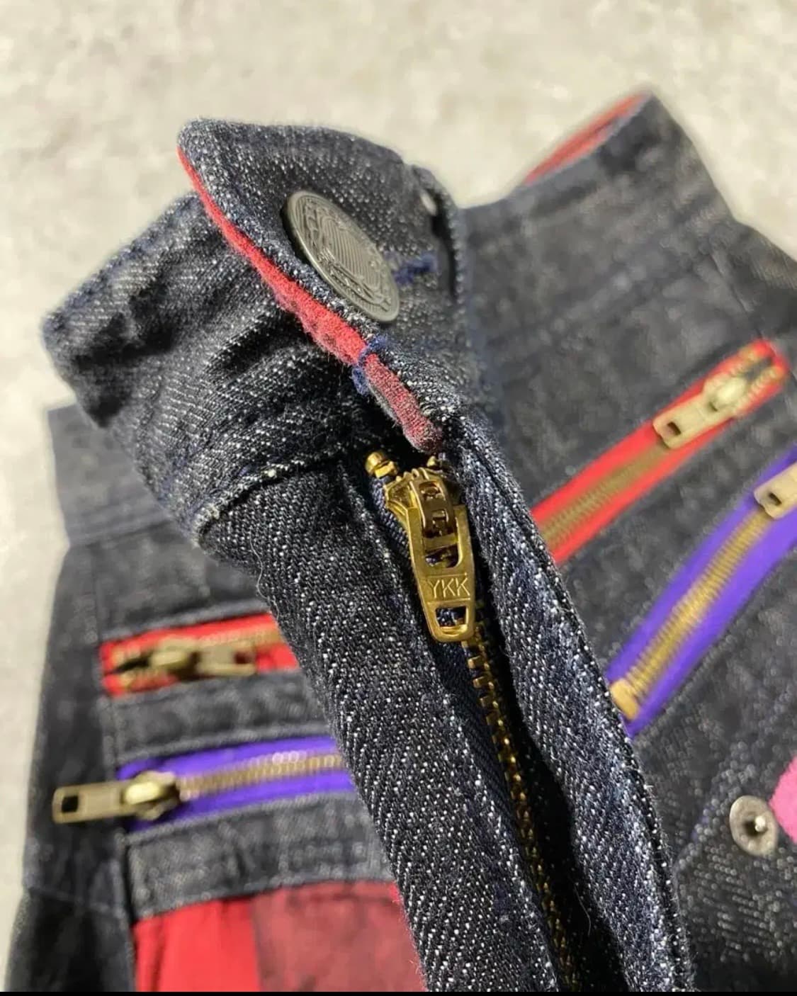 THEORIA 흑청 데님 빈티지 워싱 바지 상품이미지5