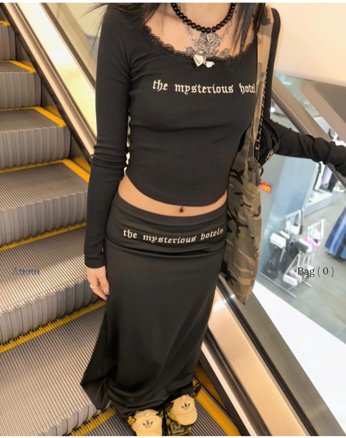 더미스테리어스호텔 로즈 레이스 슬리브 상품이미지2