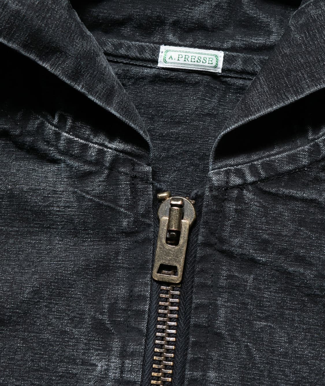 A.PRESSE VINTAGE US NAVY ZIP HOODIE 상품이미지4