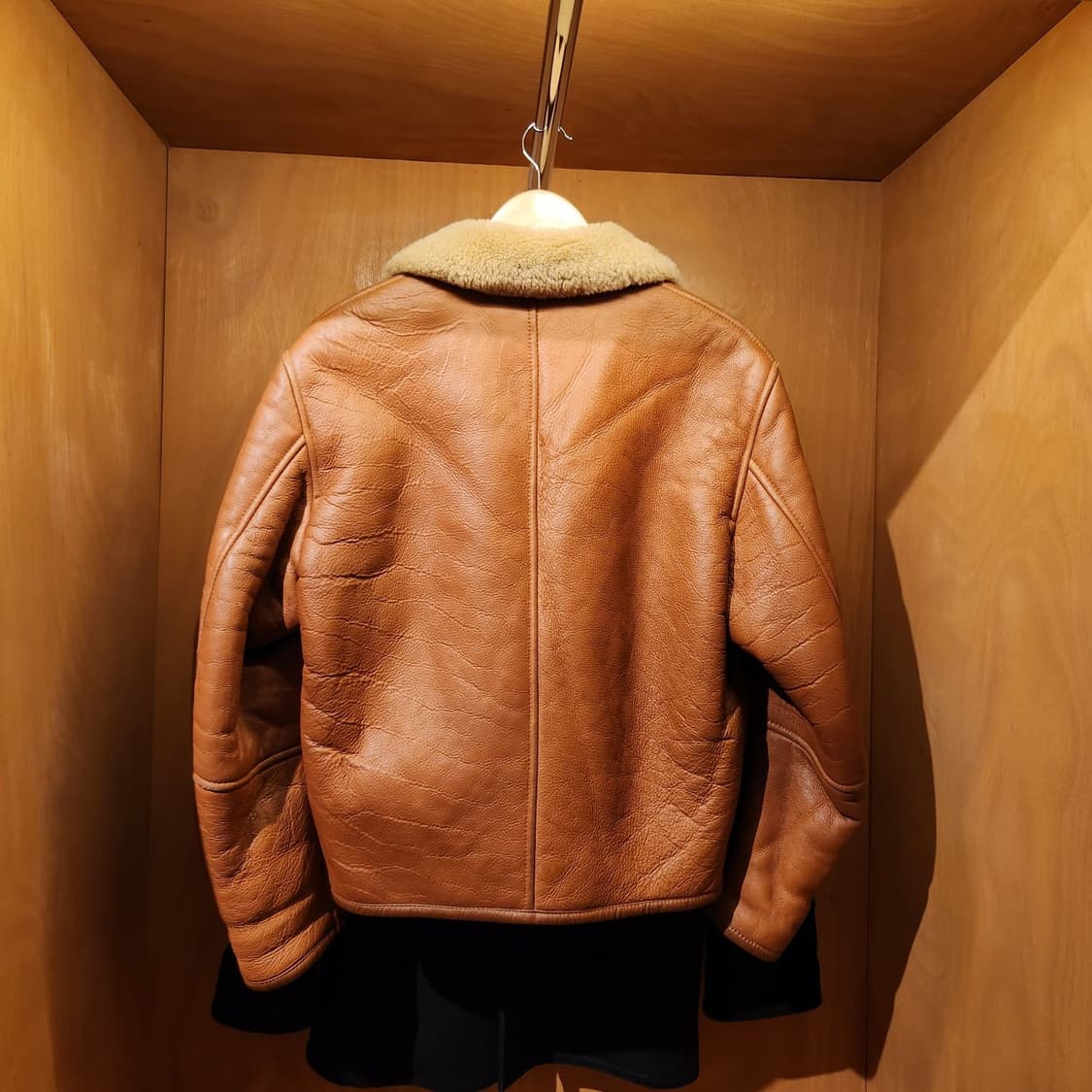 오리지널 00s 양가죽 양털 숏 무스탕 자켓 M 100 상품이미지7