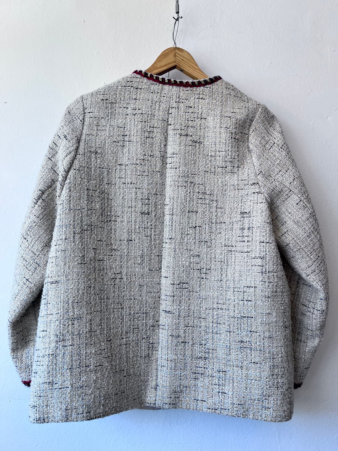 HY스튜디오 여성 노카라트위드자켓 S사이즈 상품이미지3