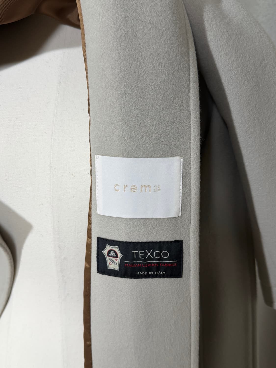 [CREM38] 크램38 줄리아 르댕고트 베이지 코트 - 미착용 새상품 상품이미지4