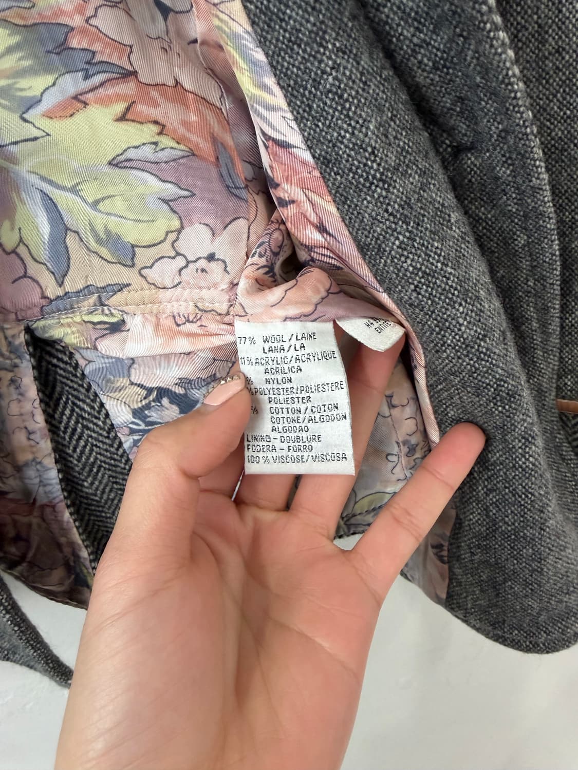 Derhy 핑크 스티치 패치워크 자켓 상품이미지8