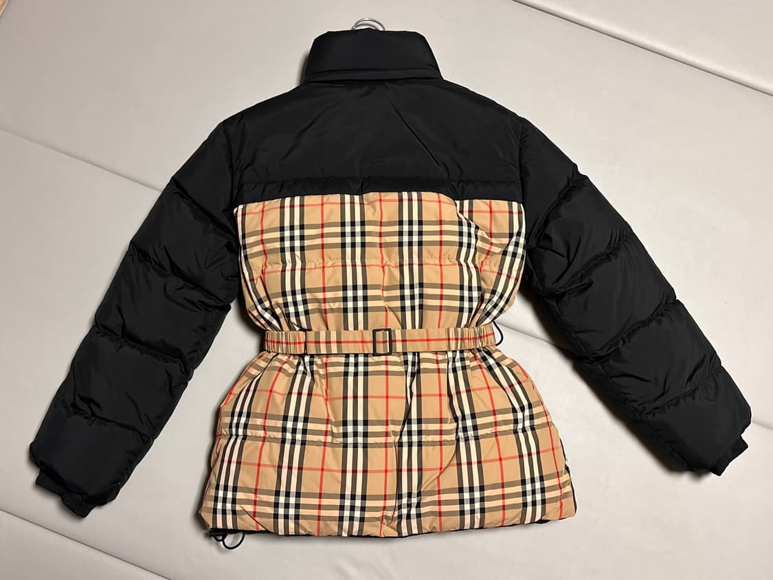 버버리 여성 OAKMERE 체크 리버시블 벨티드 다운 패딩 자켓 상품이미지4