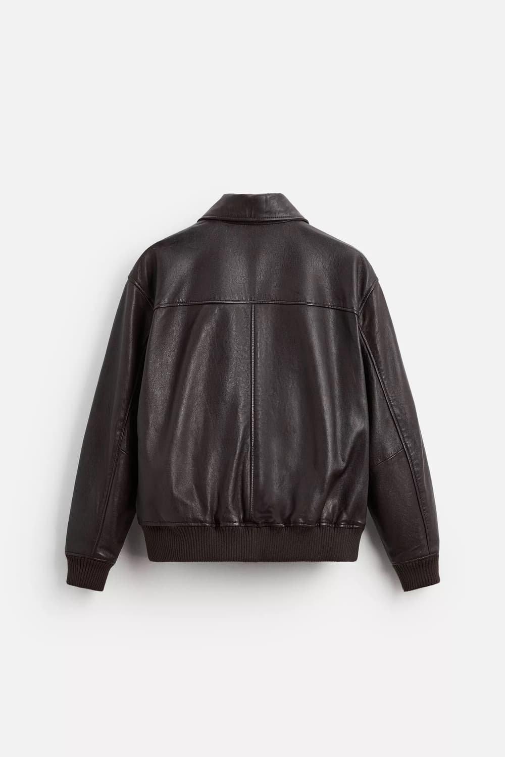 ZARA 자라 양가죽 A2 레더자켓 브라운 M 상품이미지2