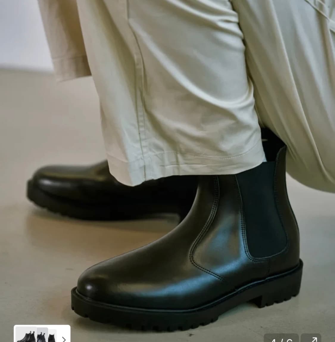 [커스텀에이드] 소가죽 코만도 첼시부츠 상품이미지3