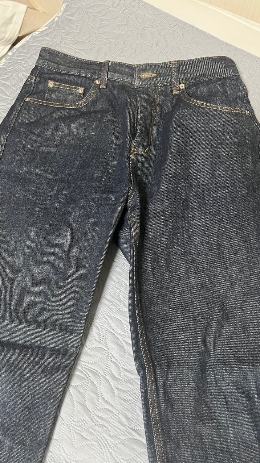 브랜디드 하드 트위스트 원워시 인디고 데님 (28) 상품이미지2