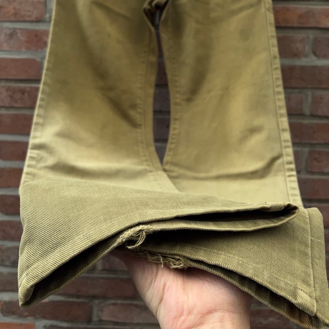 90s 리 Lee 코튼 트윌 부츠컷 팬츠 – 일본 생산 상품이미지7