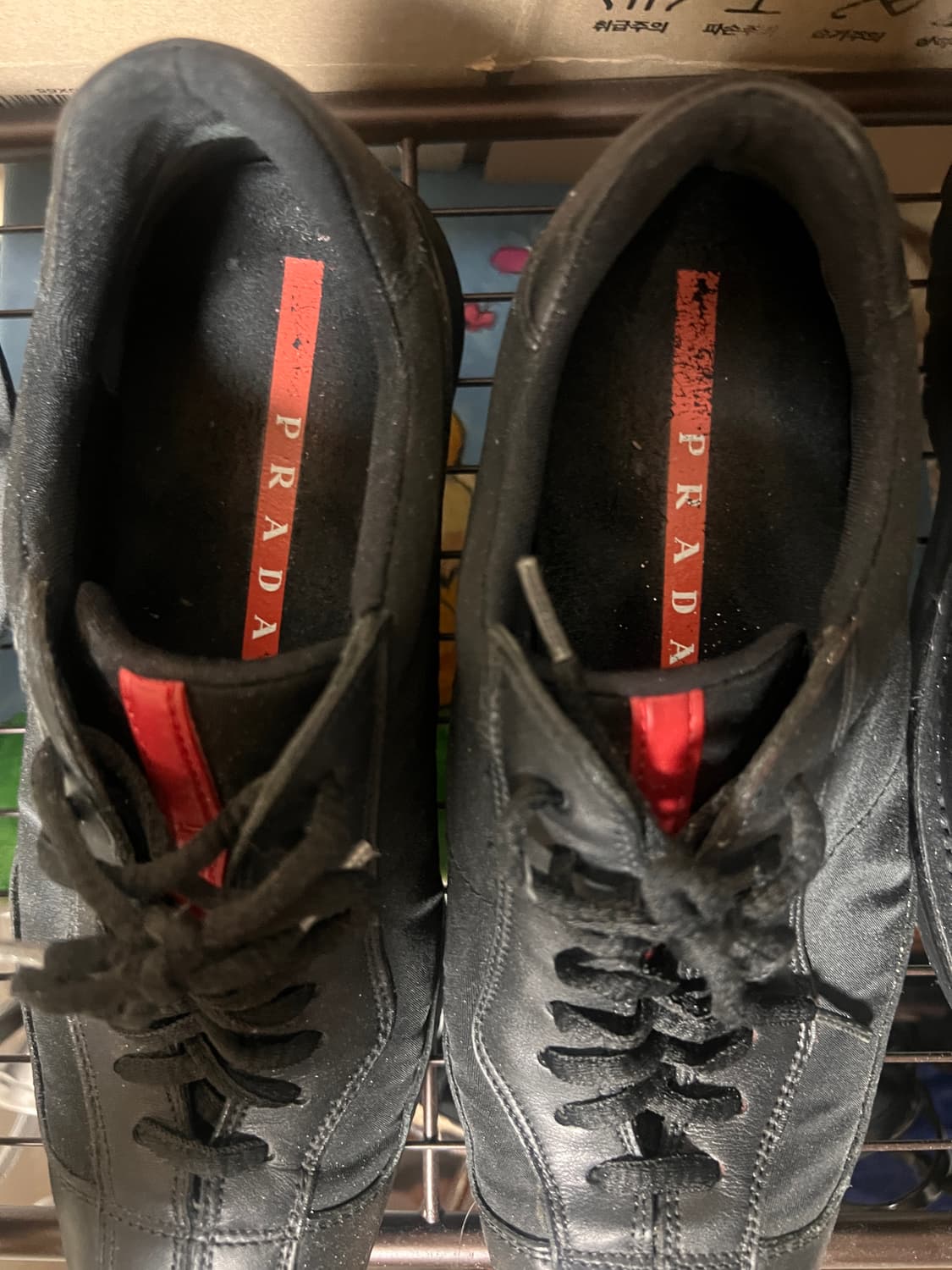 빈티지 프라다 스포츠 스퀘어토 스니커즈 36반 상품이미지2