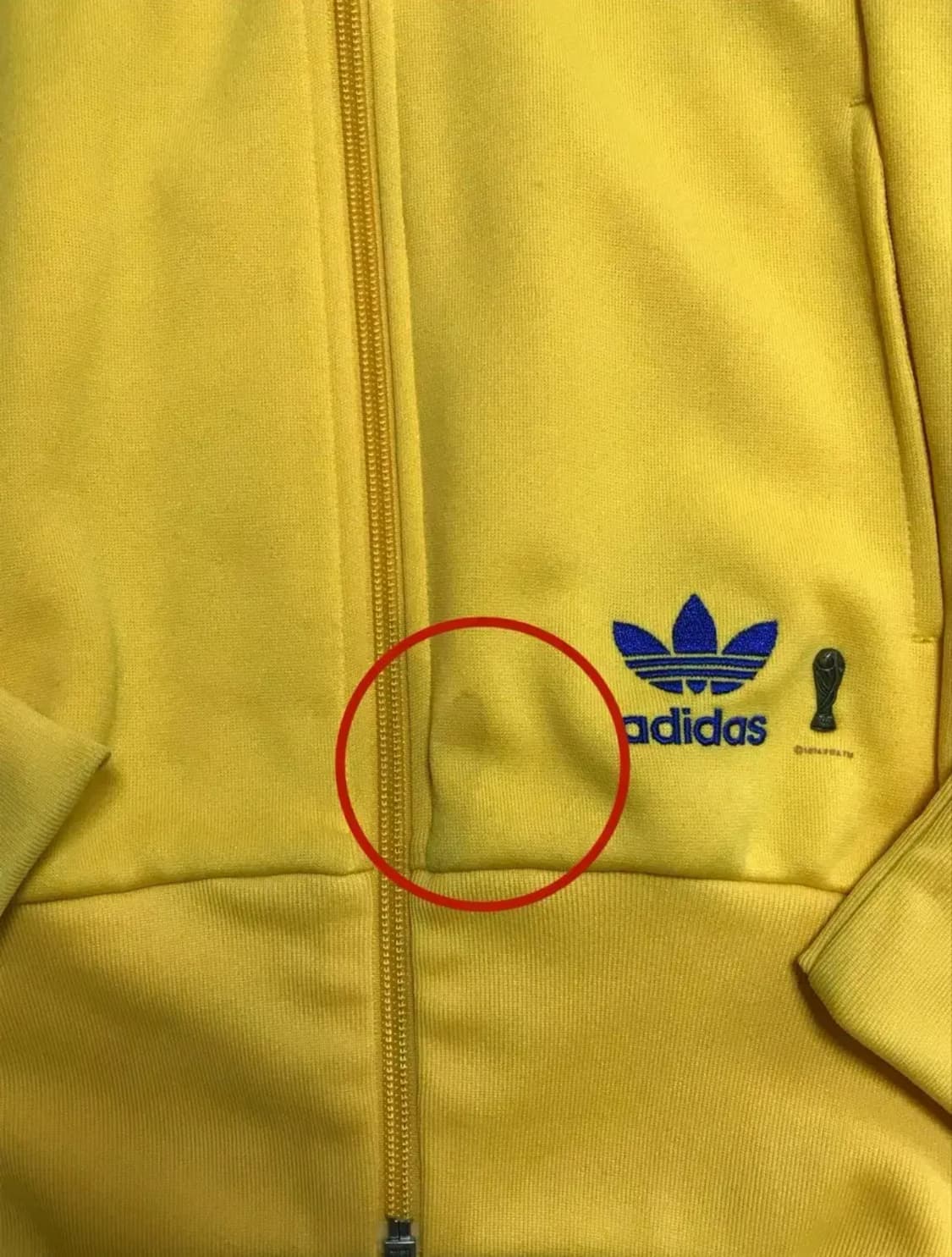 정품 아디다스 스웨덴 트랙탑 옐로우 져지 저지 상품이미지3