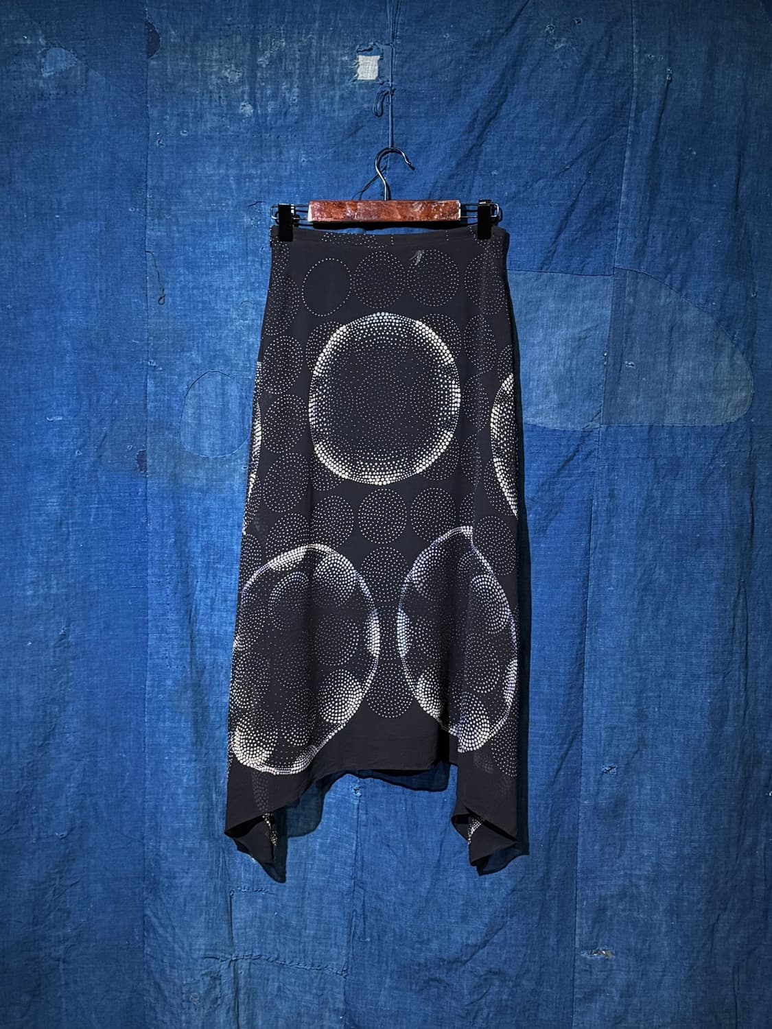 24inch ) MAX MARA Dot Circle Silk Skirt 상품이미지6
