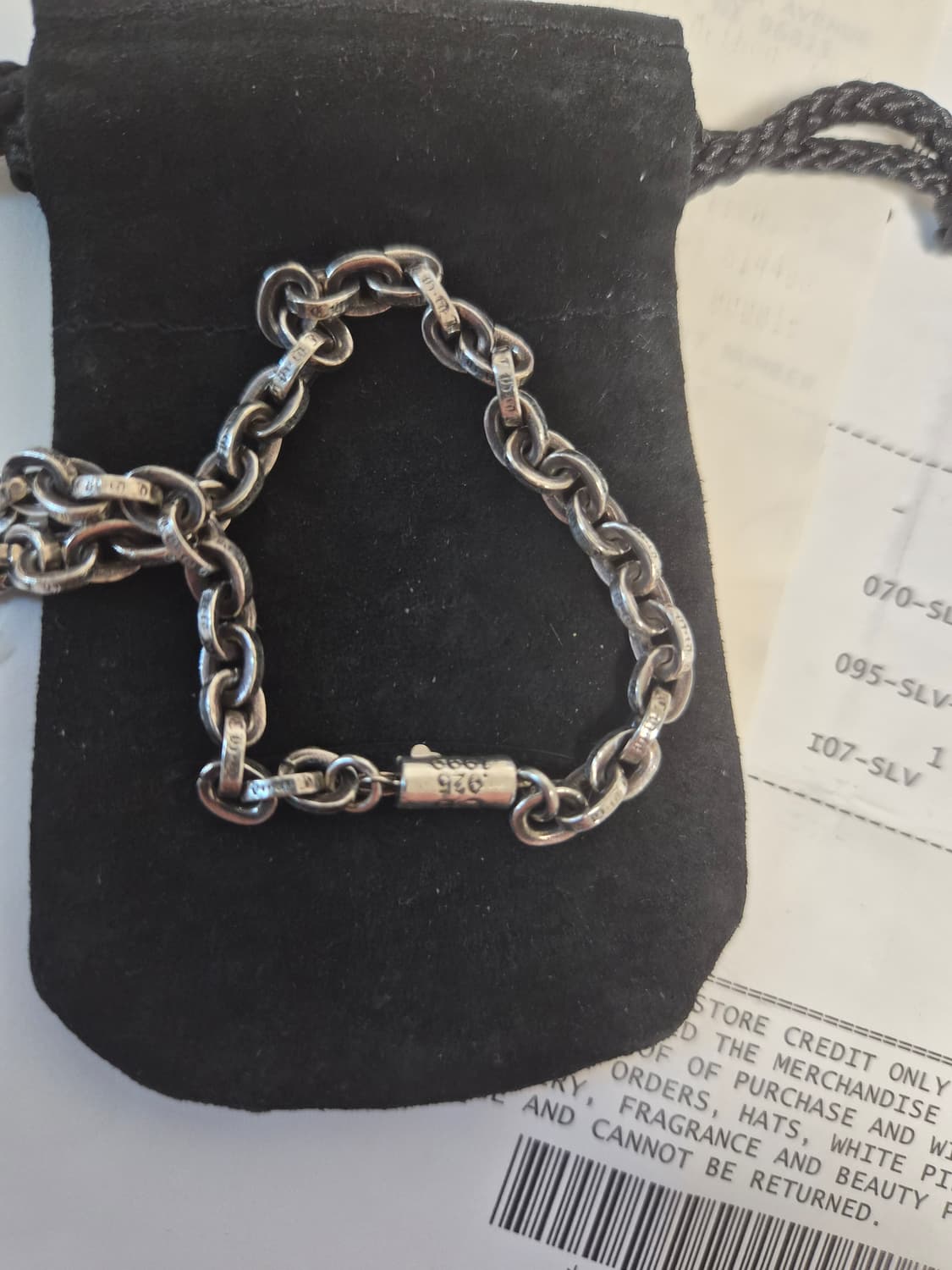 크롬하츠 페이퍼체인 팔찌 상품이미지2