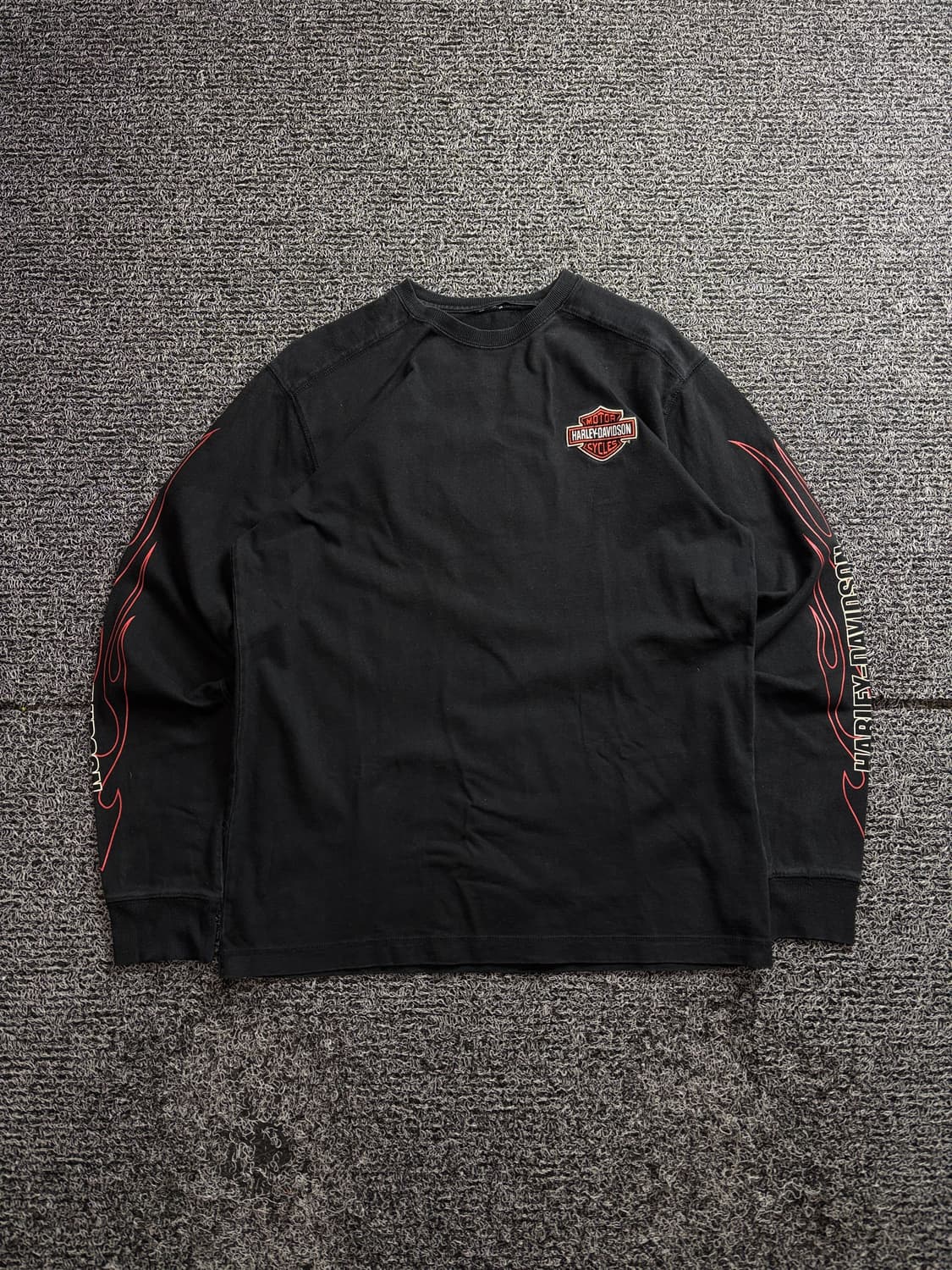 할리데이비슨 아카이브 플레임 자수 롱슬리브 2791 상품이미지2