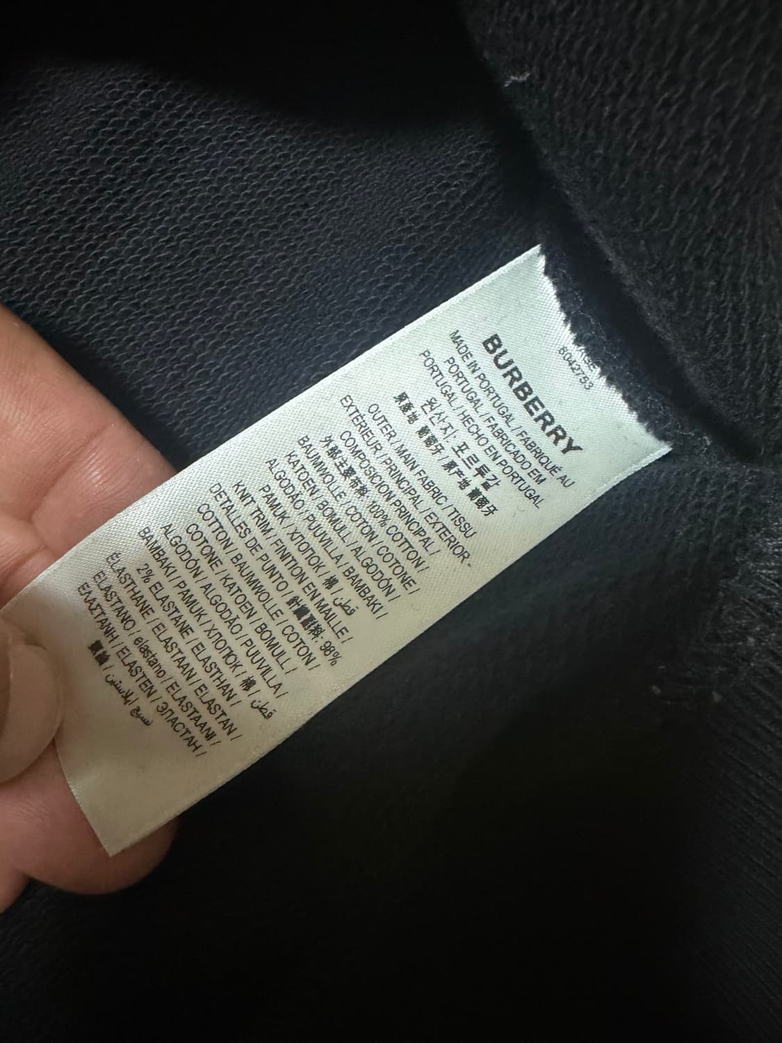 Burberry 버버리 리미티드 에디션 로고 후드 티셔츠 100L  상품이미지5