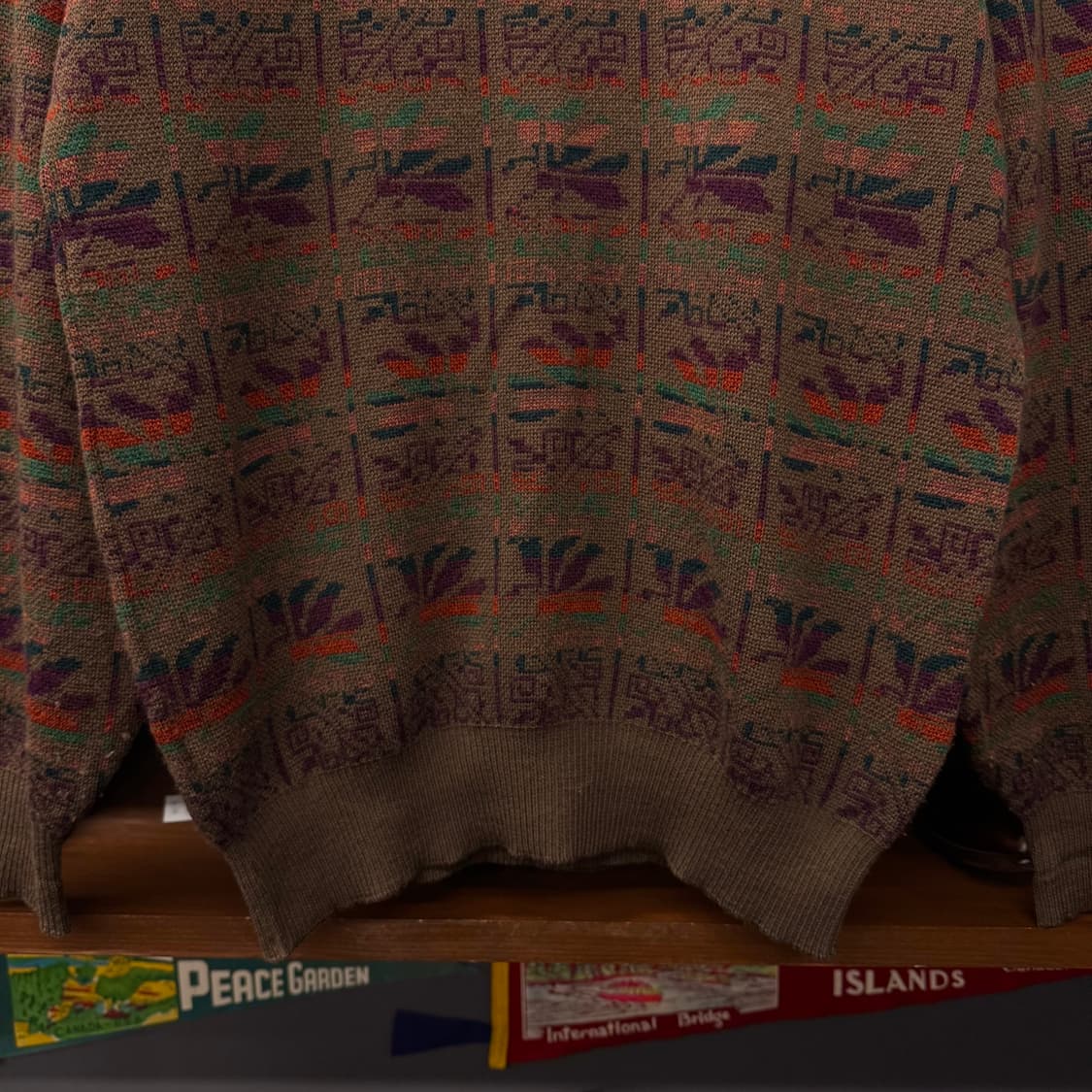 90s 맥그리거 네이티브 패턴 짜임 빈티지 에스닉 패턴 니트 상품이미지4