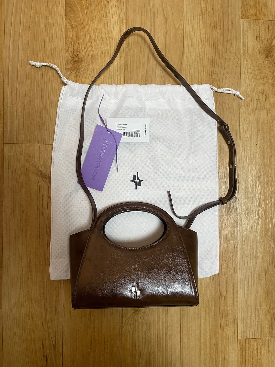 파인드카푸어 마켓백 20 다크브라운 새상품 상품이미지9