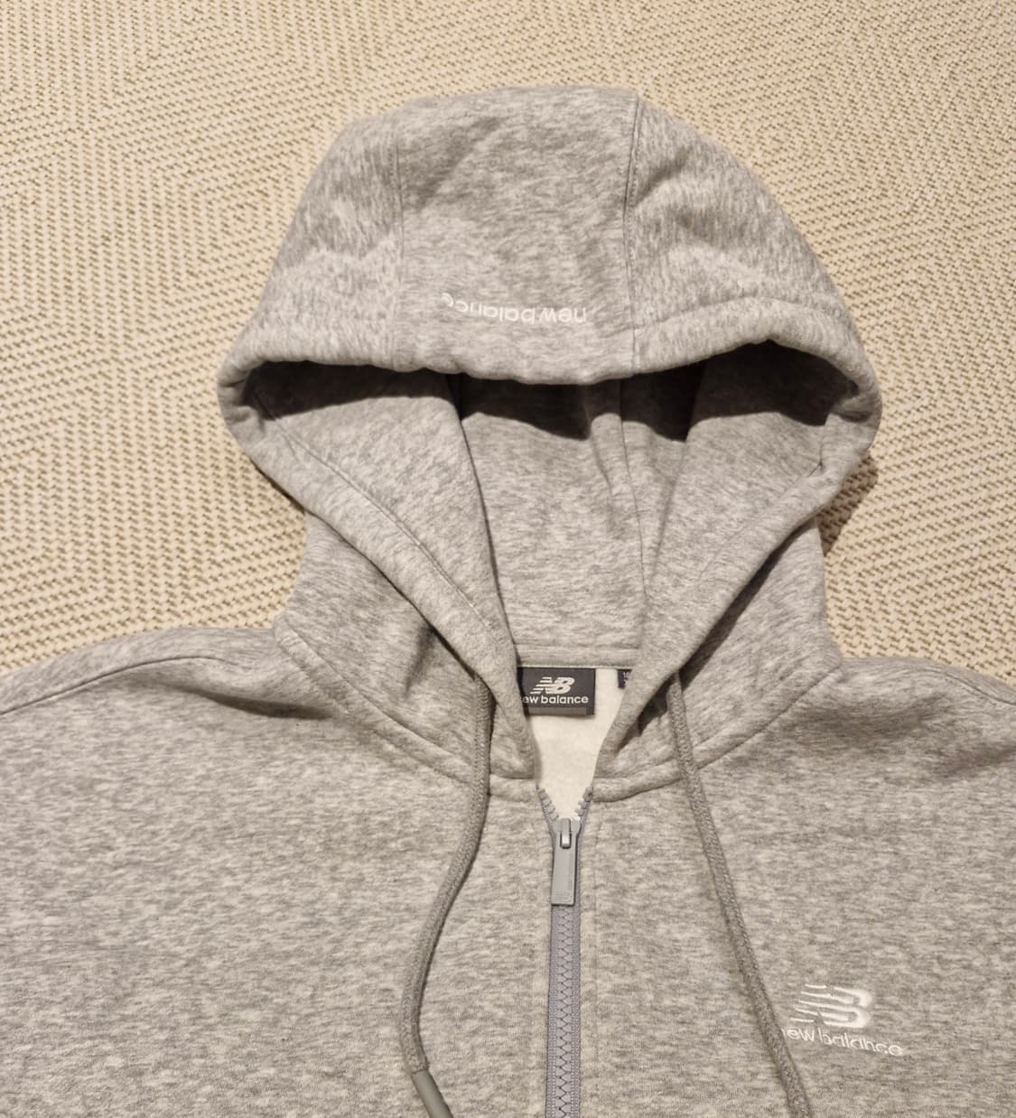 뉴발란스 기모 후드집업 XL 105 새상품급  상품이미지5