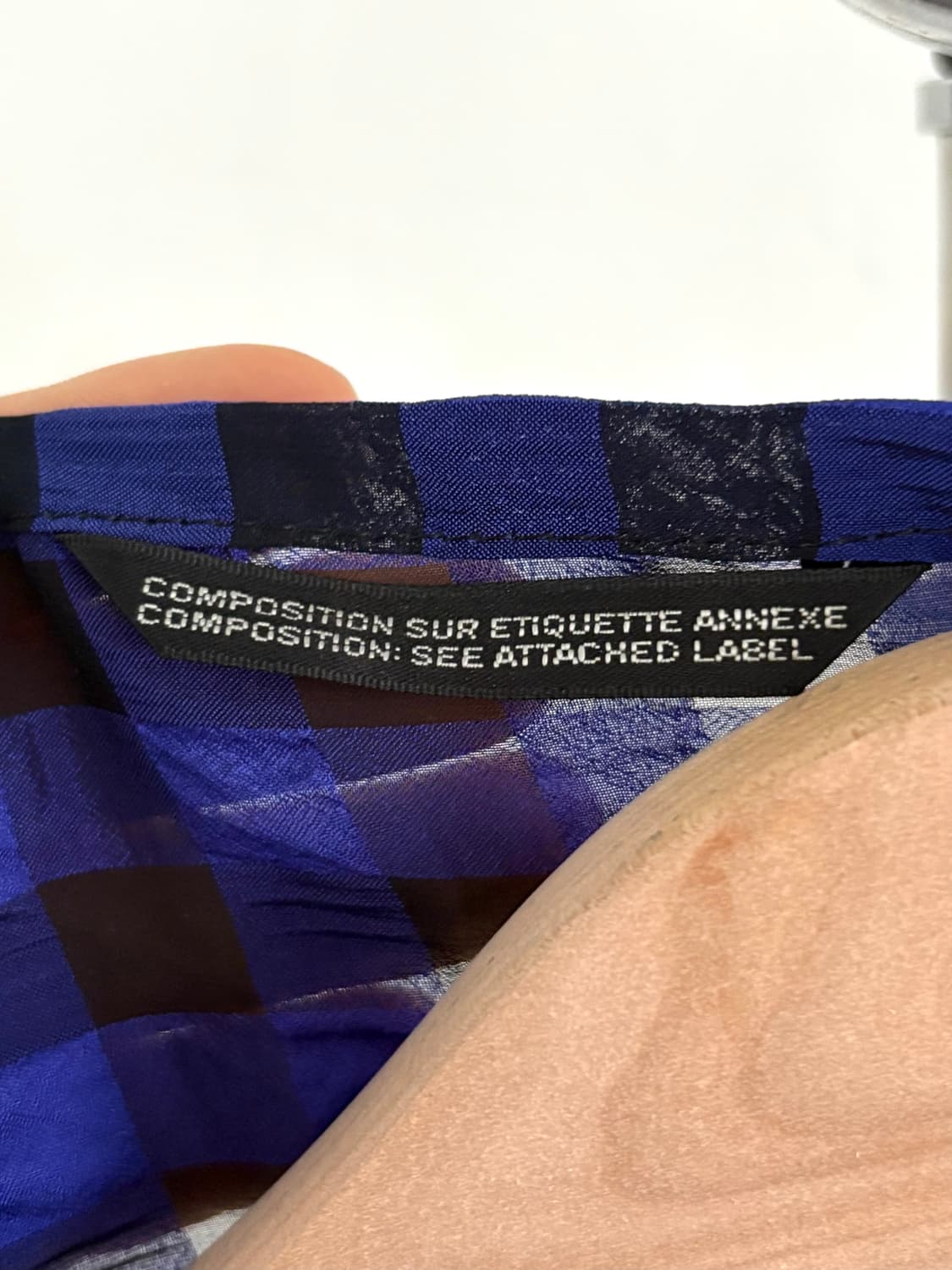 Yohji Yamamoto 요지 야마모토 +Noir 깅엄체크 블라우스 상품이미지3