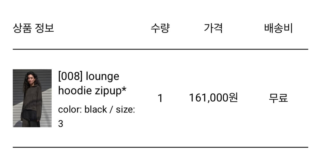 머듈 라운지 후드집업 블랙 3사이즈 상품이미지2