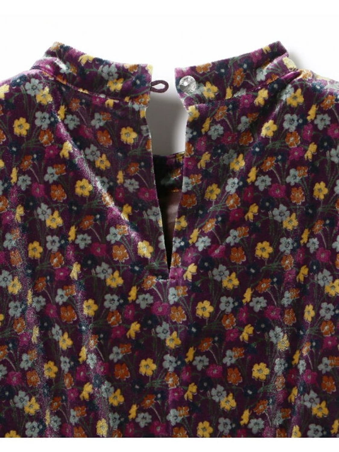 BEAMS BOY 빔즈보이 리버티 벨로아 플라워 벨벳 롱 원피스 상품이미지3