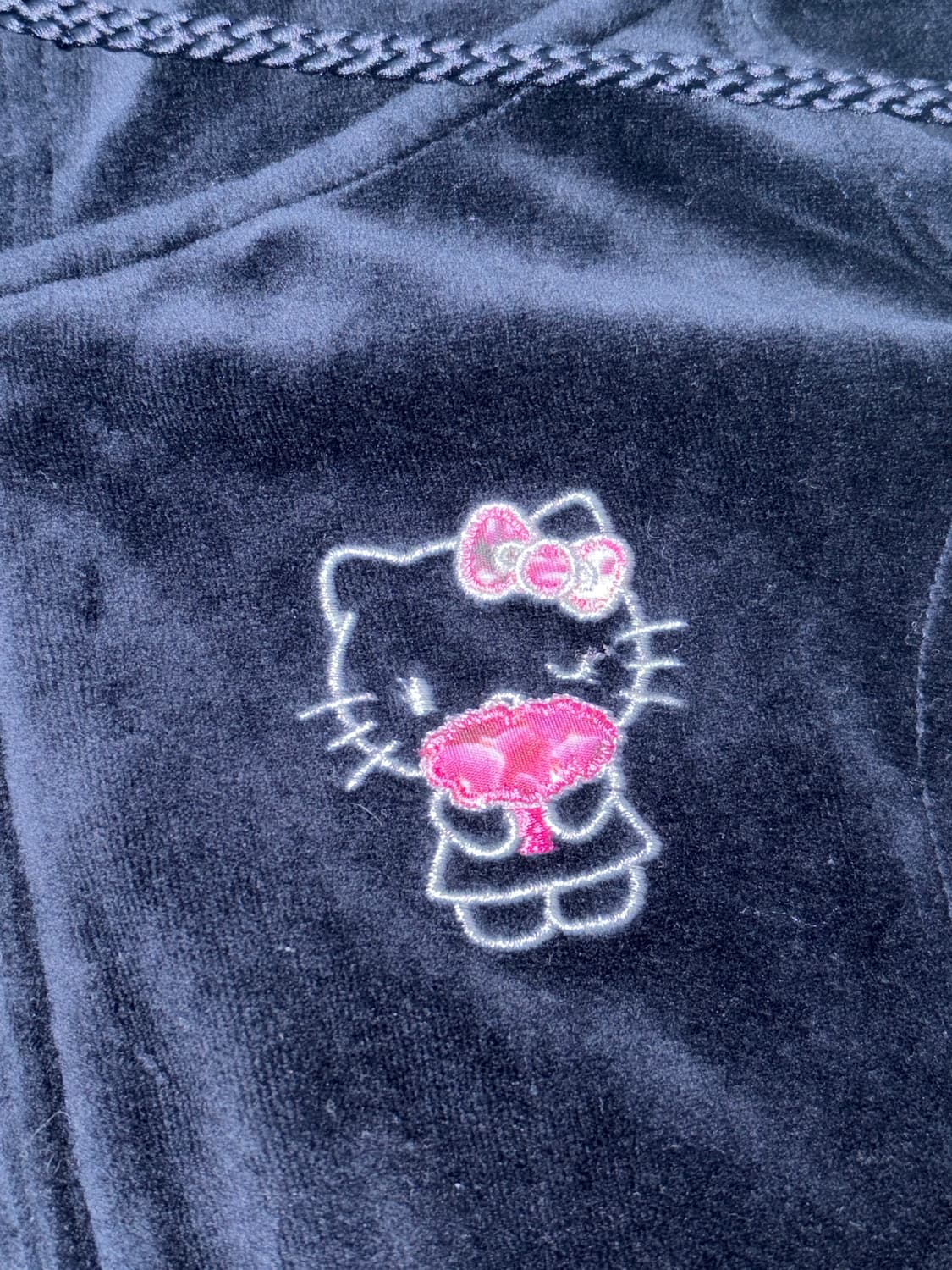갸루 헬로키티 벨벳 후드집업 상품이미지4