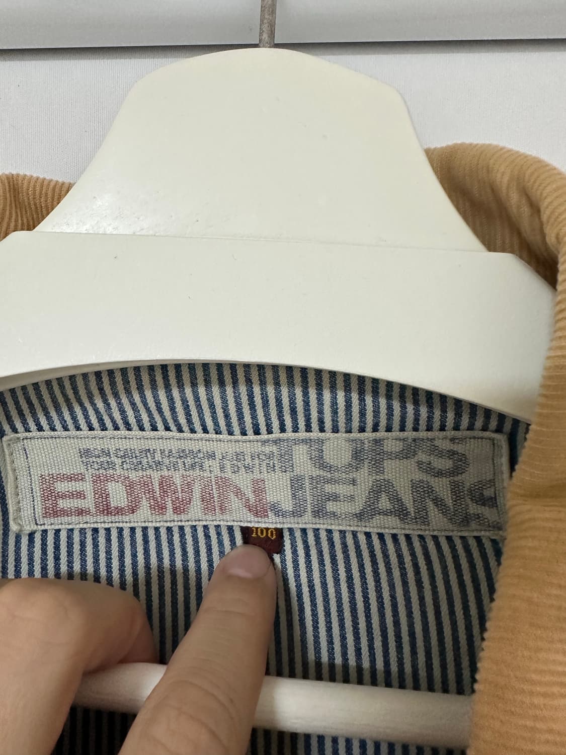 에드윈 코듀로이 칼라 데님 워크자켓 (100) 상품이미지3