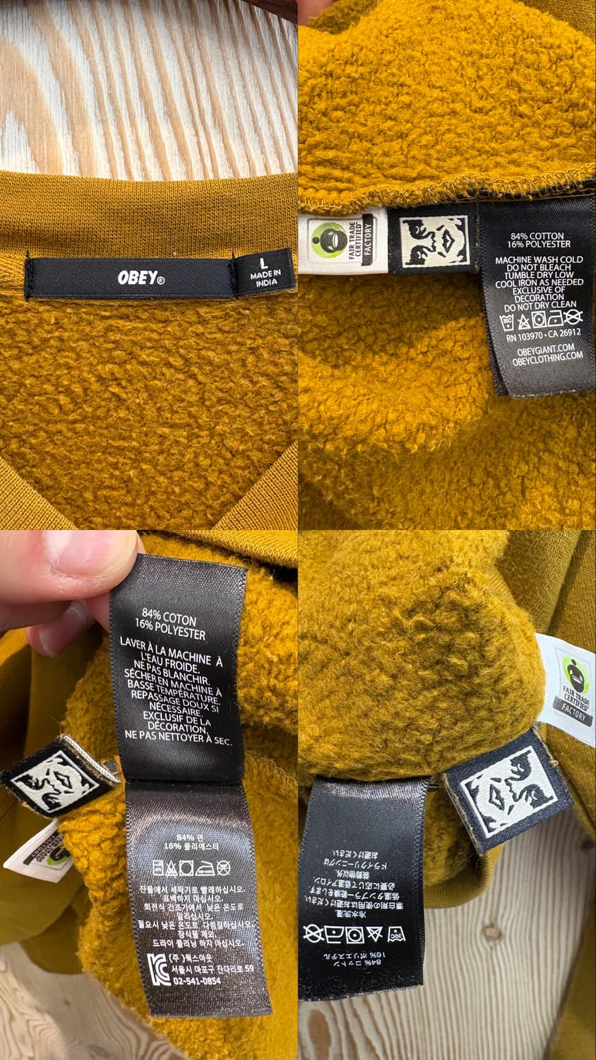 오베이 올 아이즈 맨투맨 상품이미지10