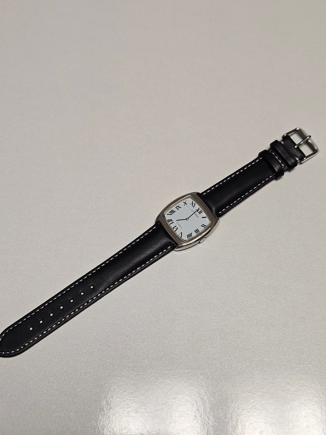 빈티지 시티즌  수동 가죽 시계 상품이미지6