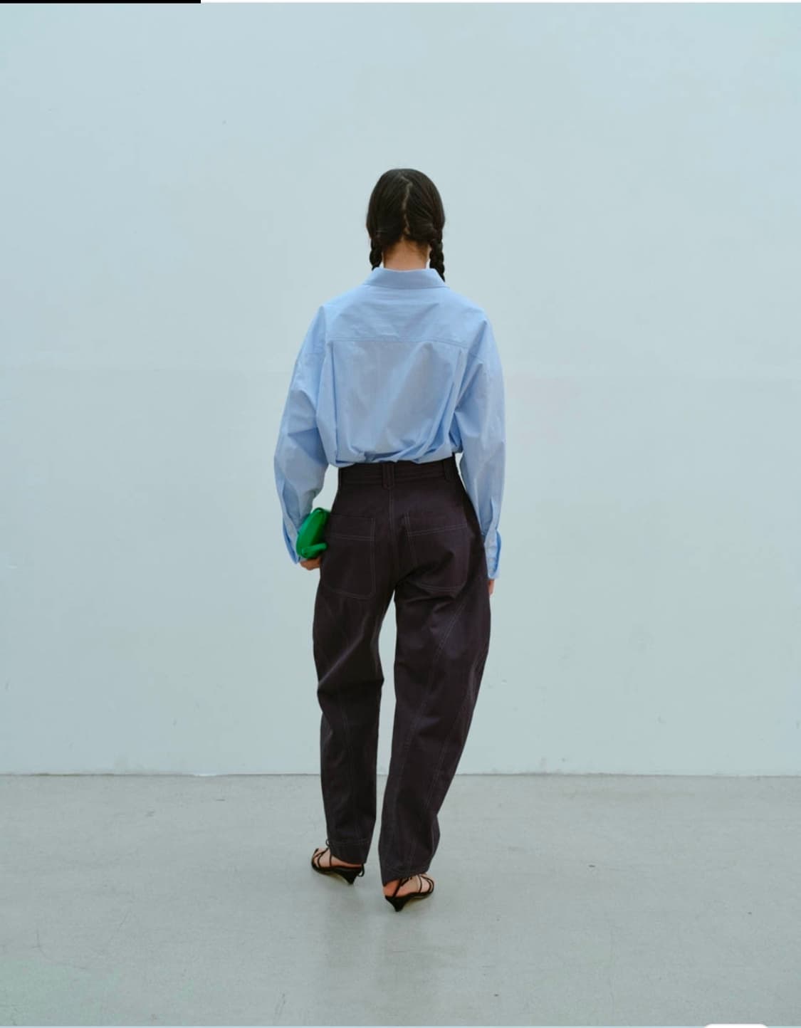 에토스 커브드 팬츠 네이비 S 상품이미지4