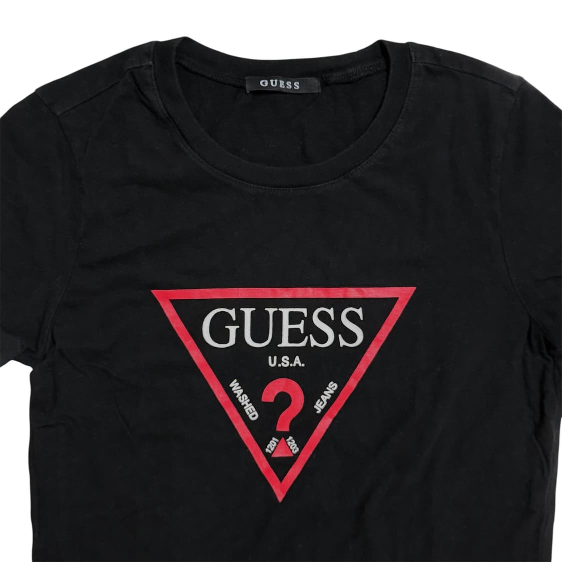 10s GUESS 시그니처 레드 로고 티셔츠 상품이미지2